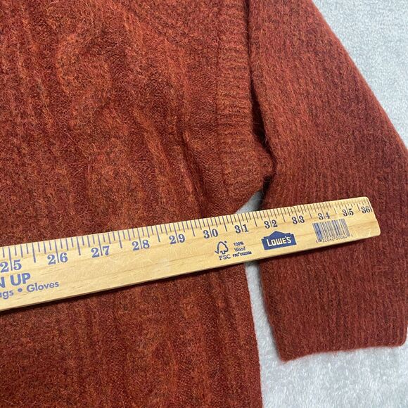 Madewell Sweater Womens 4X Brown Wool Alpaca Havener Pullover Sweater NI619 - Picture 6 of 8